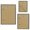 Americanflat Set of 3 Picture Frames - Gallery Wall Set with One 18x24 with 8x10 Mat, One 11x14 with 5x7 Mat and One 9x12 with 4x6 Mat - Black